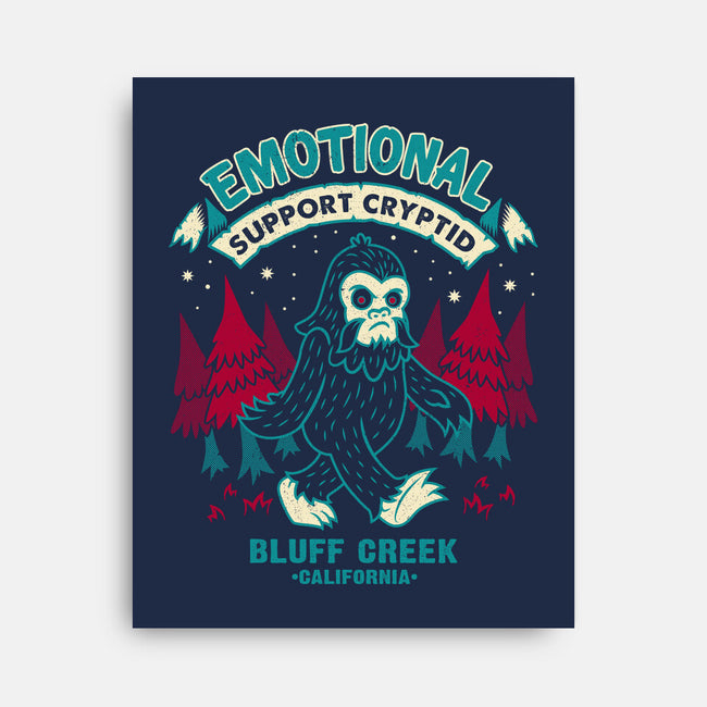 Emotional Support Bigfoot-None-Stretched-Canvas-Nemons