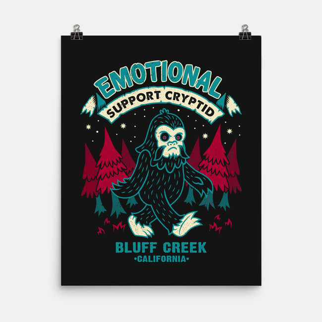 Emotional Support Bigfoot-None-Matte-Poster-Nemons