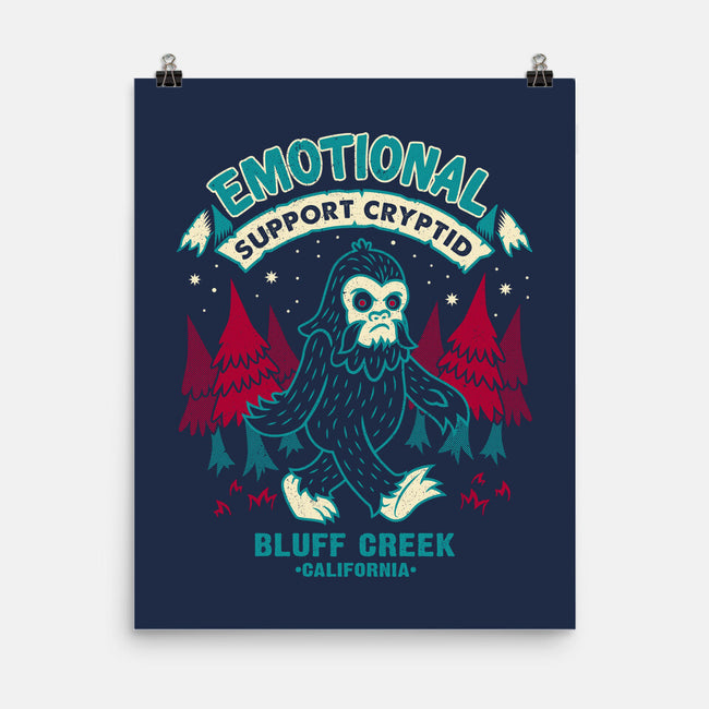 Emotional Support Bigfoot-None-Matte-Poster-Nemons
