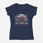 Live Laugh Lurk-Womens-V-Neck-Tee-Nemons