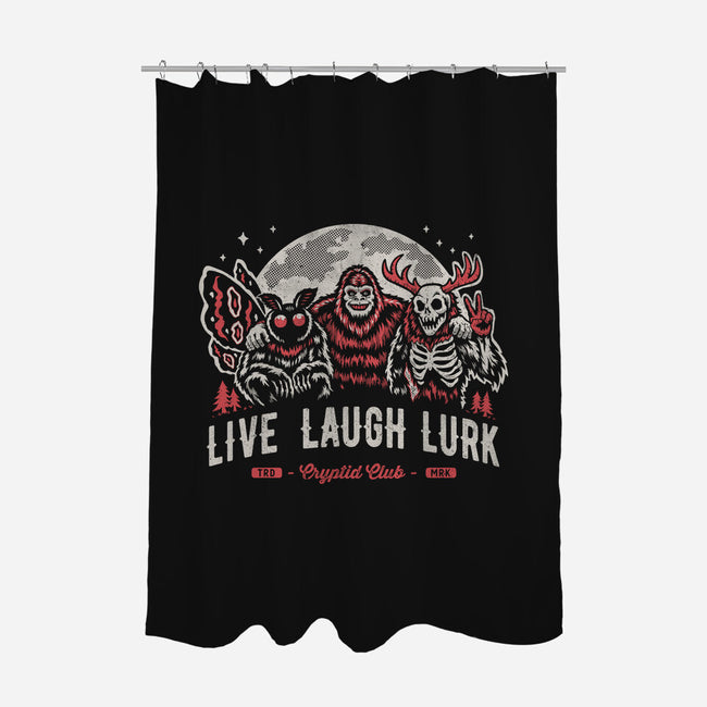 Live Laugh Lurk-None-Polyester-Shower Curtain-Nemons