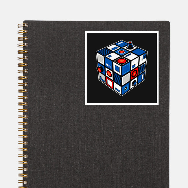Droid Cube-None-Glossy-Sticker-erion_designs