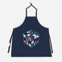 Droid Cube-Unisex-Kitchen-Apron-erion_designs