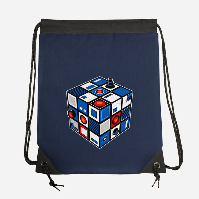 Droid Cube-None-Drawstring-Bag-erion_designs