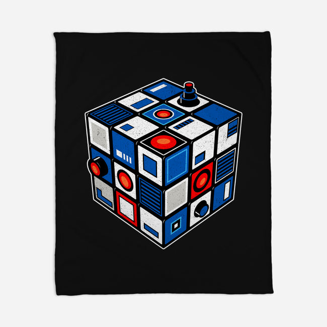 Droid Cube-None-Fleece-Blanket-erion_designs