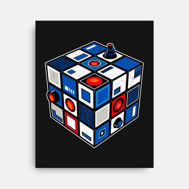Droid Cube-None-Stretched-Canvas-erion_designs