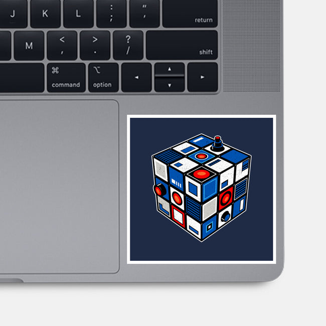 Droid Cube-None-Glossy-Sticker-erion_designs