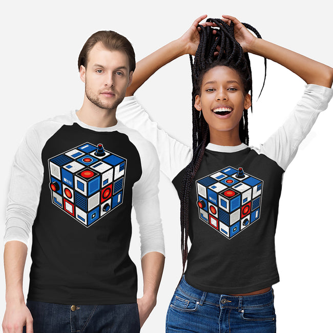 Droid Cube-Unisex-Baseball-Tee-erion_designs