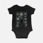 Starry Kaiju Night-Baby-Basic-Onesie-erion_designs