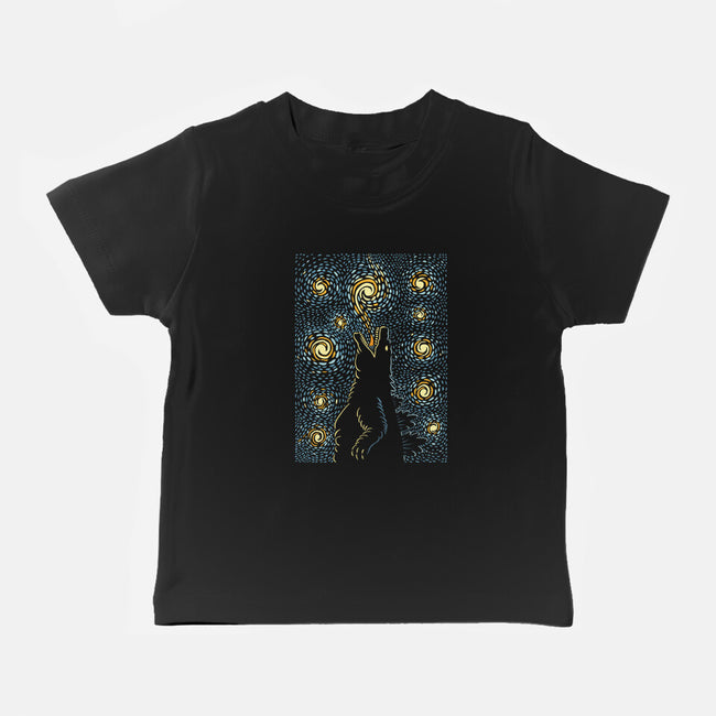 Starry Kaiju Night-Baby-Basic-Tee-erion_designs