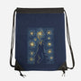 Starry Kaiju Night-None-Drawstring-Bag-erion_designs