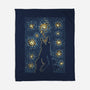 Starry Kaiju Night-None-Fleece-Blanket-erion_designs