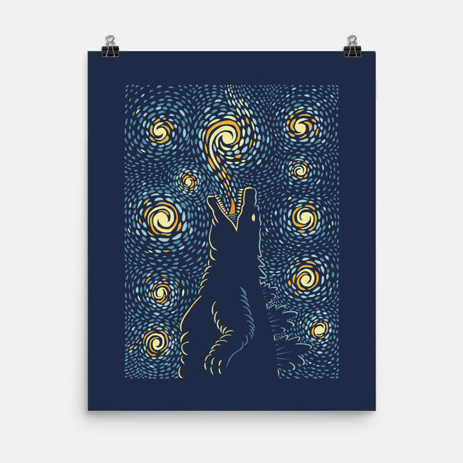Starry Kaiju Night-None-Matte-Poster-erion_designs