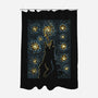 Starry Kaiju Night-None-Polyester-Shower Curtain-erion_designs