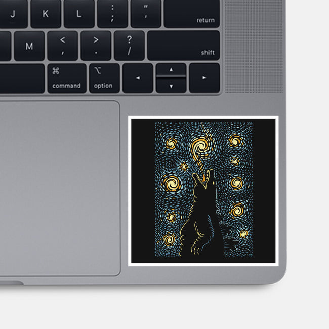 Starry Kaiju Night-None-Glossy-Sticker-erion_designs