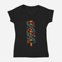 Capybara DNA-Womens-V-Neck-Tee-erion_designs