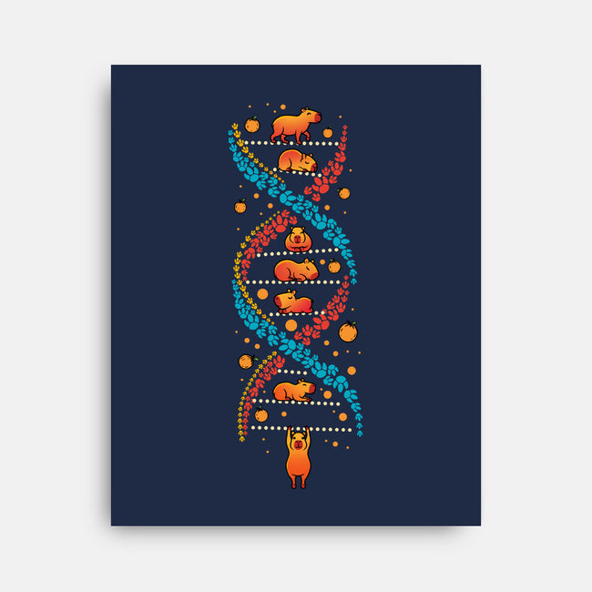 Capybara DNA-None-Stretched-Canvas-erion_designs