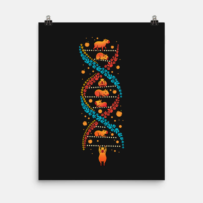 Capybara DNA-None-Matte-Poster-erion_designs