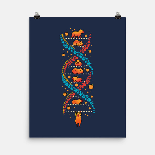 Capybara DNA-None-Matte-Poster-erion_designs