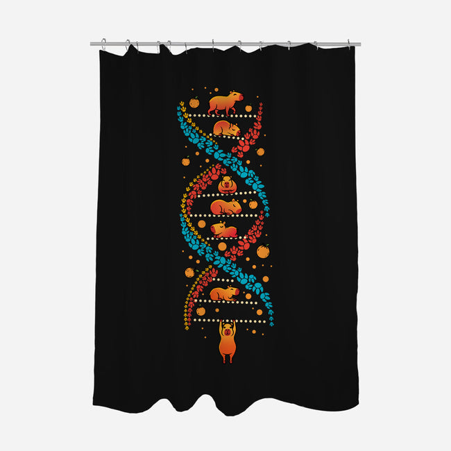 Capybara DNA-None-Polyester-Shower Curtain-erion_designs