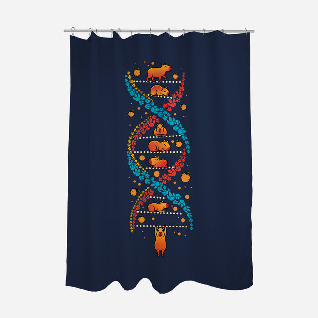 Capybara DNA-None-Polyester-Shower Curtain-erion_designs