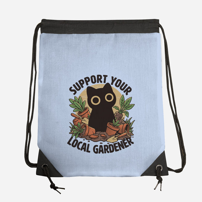 Support Your Local Gardener-None-Drawstring-Bag-Popnotic