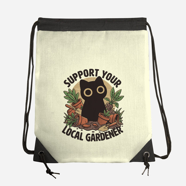 Support Your Local Gardener-None-Drawstring-Bag-Popnotic