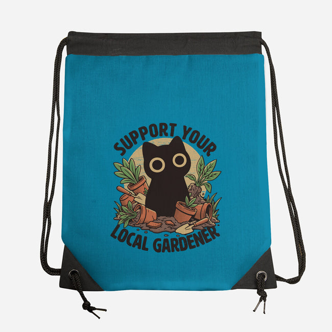 Support Your Local Gardener-None-Drawstring-Bag-Popnotic