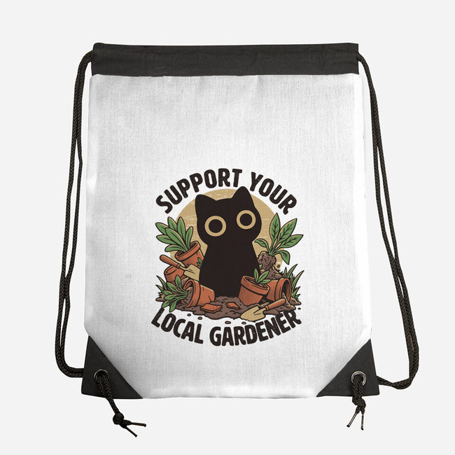 Support Your Local Gardener-None-Drawstring-Bag-Popnotic