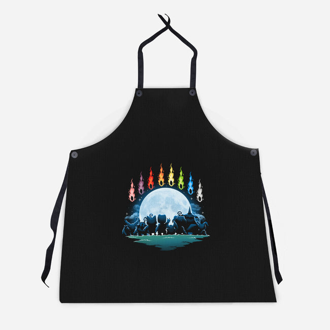 Digital Moon-Unisex-Kitchen-Apron-Vallina84