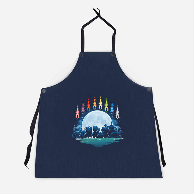 Digital Moon-Unisex-Kitchen-Apron-Vallina84
