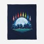 Digital Moon-None-Fleece-Blanket-Vallina84
