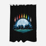 Digital Moon-None-Polyester-Shower Curtain-Vallina84