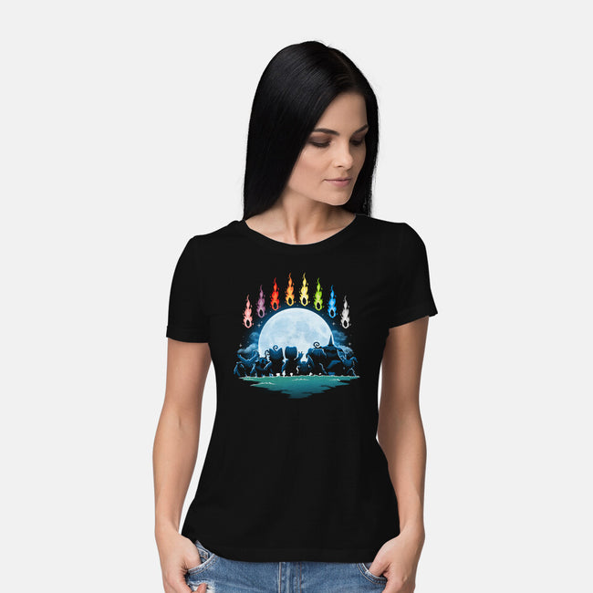 Digital Moon-Womens-Basic-Tee-Vallina84