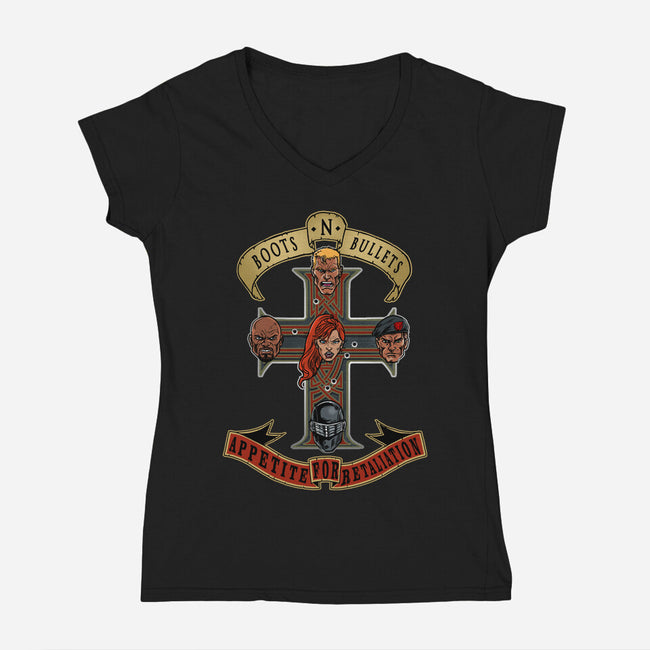 Boots N Bullets-Womens-V-Neck-Tee-AndreusD