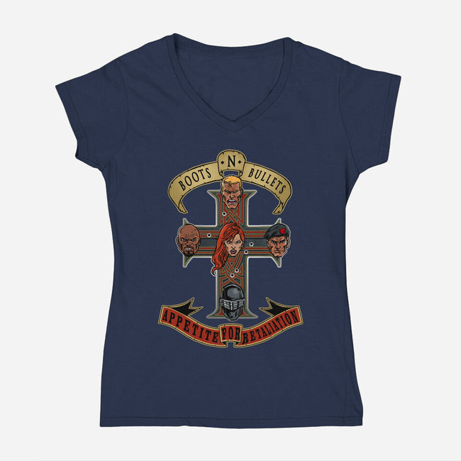 Boots N Bullets-Womens-V-Neck-Tee-AndreusD