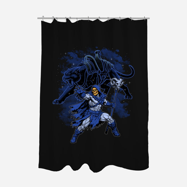 Doom And Panther Shadow-None-Polyester-Shower Curtain-Astrobot Invention