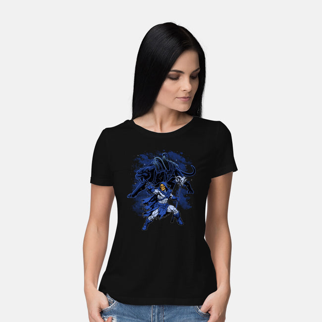 Doom And Panther Shadow-Womens-Basic-Tee-Astrobot Invention