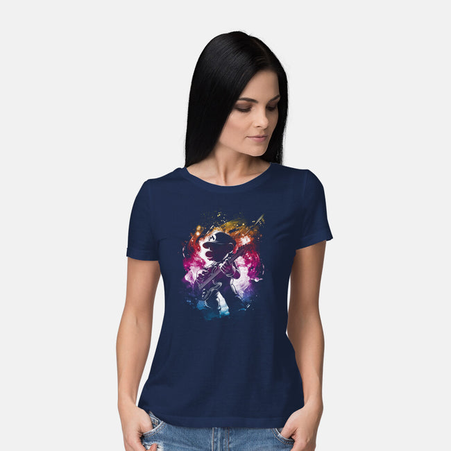 Galactic Tune-Womens-Basic-Tee-kharmazero