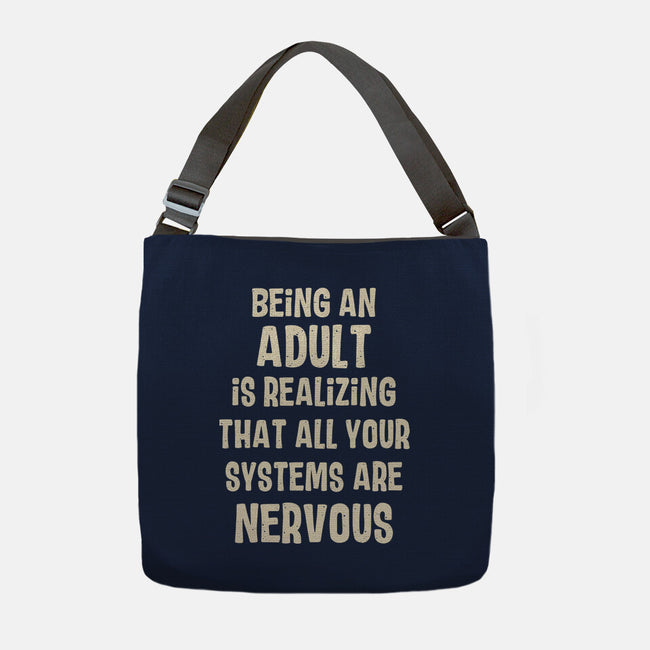 Systems Are Nervous-None-Adjustable Tote-Bag-turborat14
