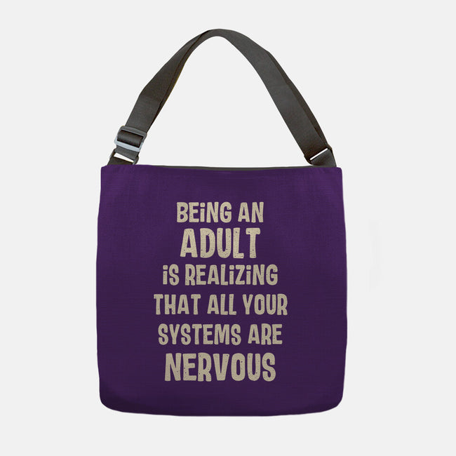 Systems Are Nervous-None-Adjustable Tote-Bag-turborat14