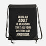 Systems Are Nervous-None-Drawstring-Bag-turborat14