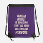 Systems Are Nervous-None-Drawstring-Bag-turborat14