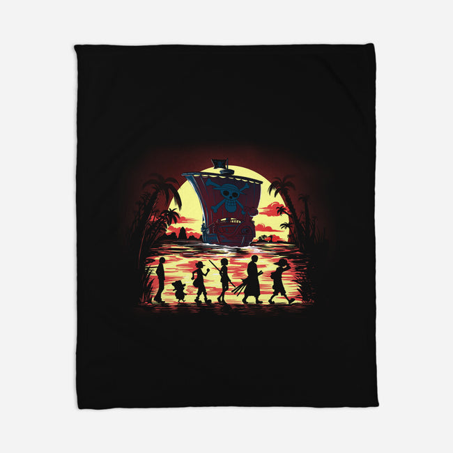 The Fellowship Of The Pirates-None-Fleece-Blanket-zascanauta