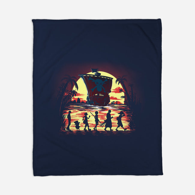 The Fellowship Of The Pirates-None-Fleece-Blanket-zascanauta