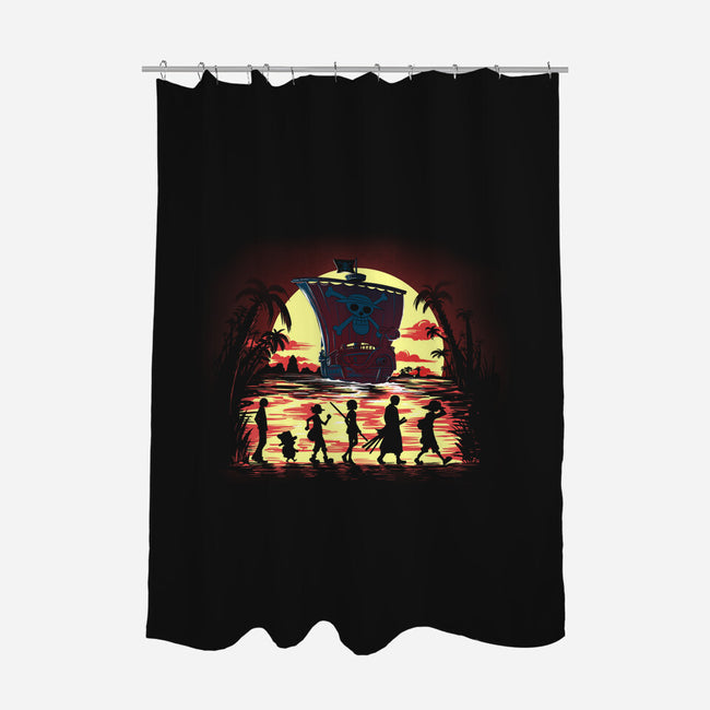 The Fellowship Of The Pirates-None-Polyester-Shower Curtain-zascanauta