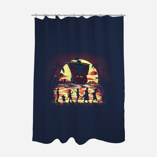 The Fellowship Of The Pirates-None-Polyester-Shower Curtain-zascanauta