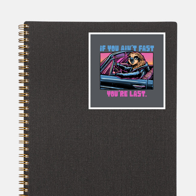 Fast Or Last-None-Glossy-Sticker-glitchygorilla