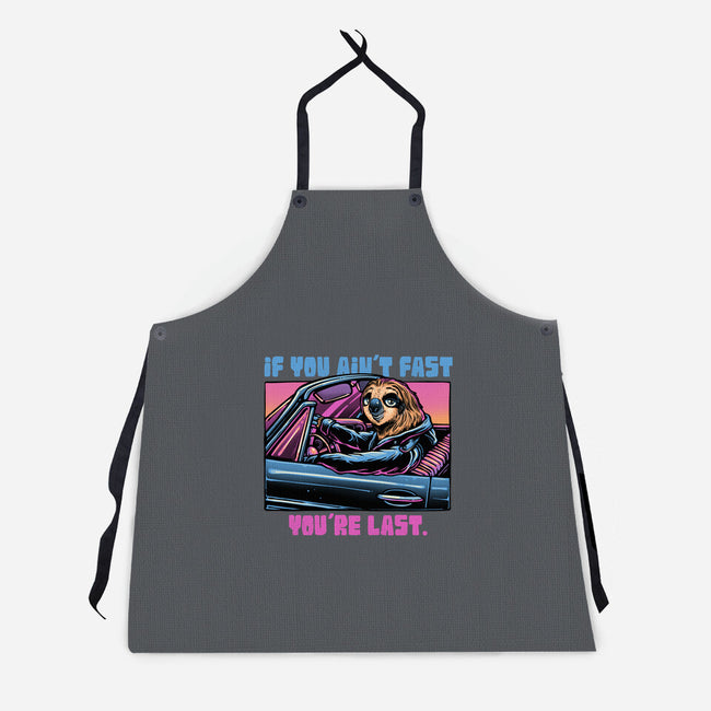 Fast Or Last-Unisex-Kitchen-Apron-glitchygorilla