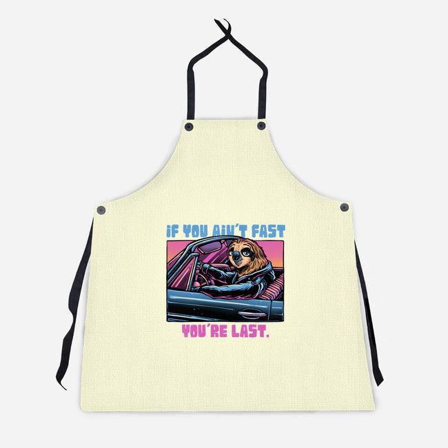 Fast Or Last-Unisex-Kitchen-Apron-glitchygorilla